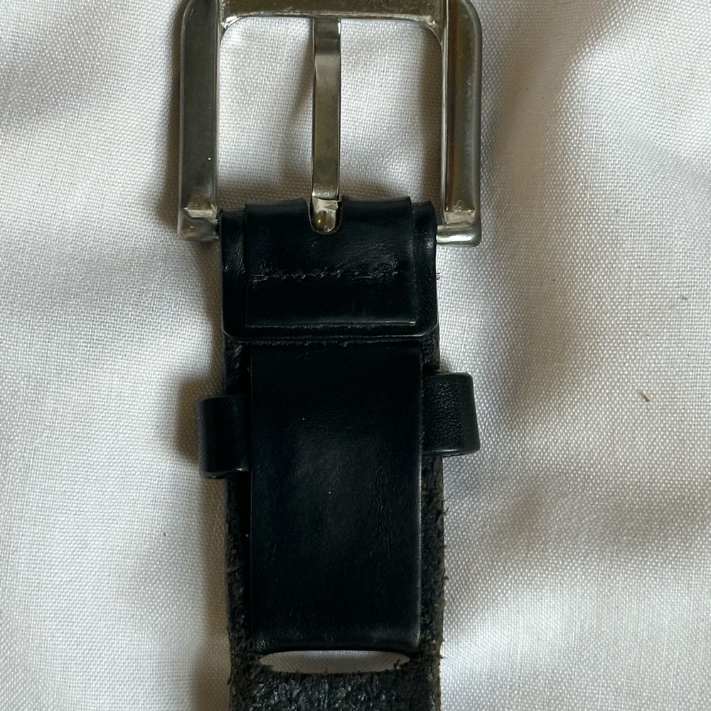 Womens Black Leather Belt